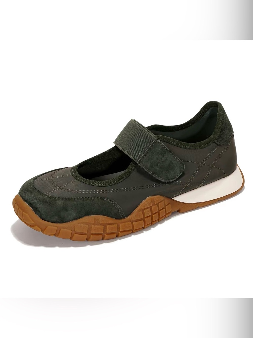 Project Cloud  Women's Olive Green Mary Jane Casual Walking Shoes Sz 7